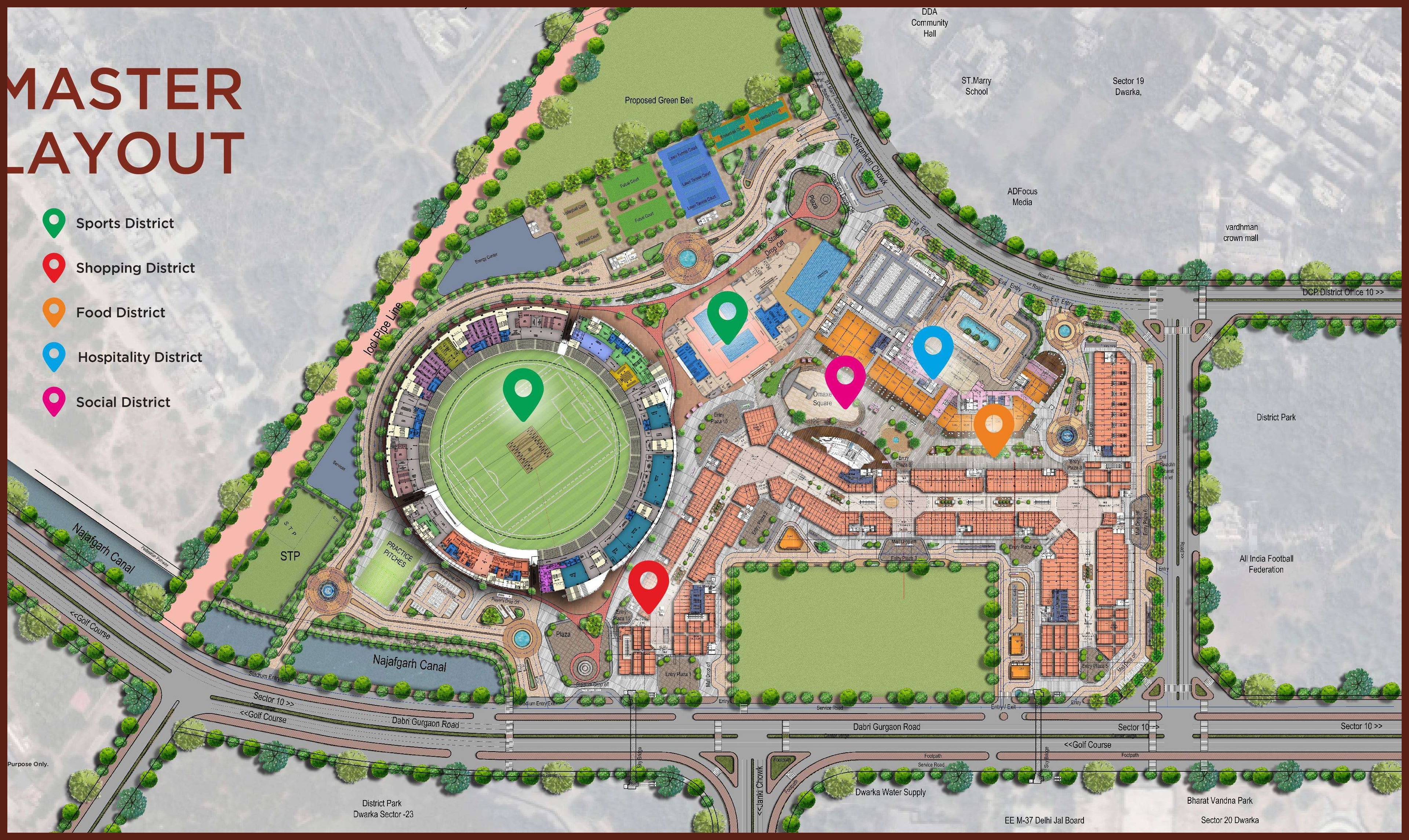 Master layout / location map